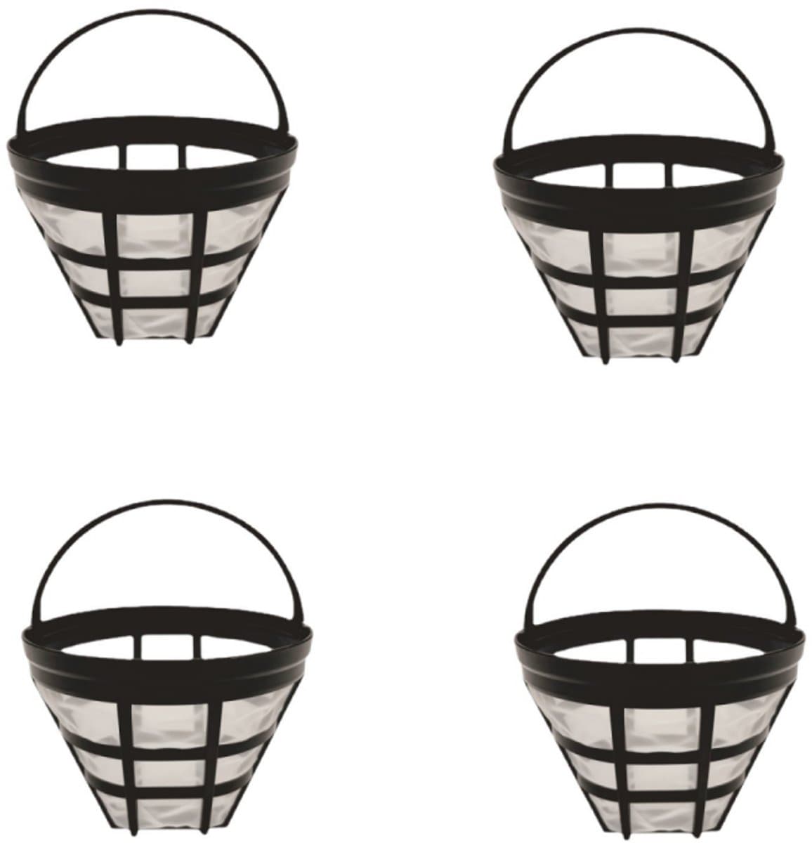 Filter - met handvat - korffilter - geschikt voor Philips koffiemachine HD7751, 7753, 7762, 7761, 7747, 7757 en andere modellen, (4 stuks) — afbeelding 1