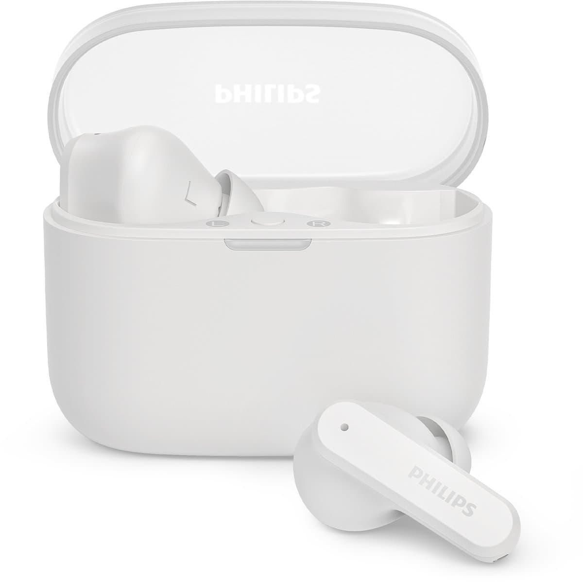 PHILIPS TAT2000 - In-ear oordopjes - 32 uur afspeeltijd - 4 mic technologie - multipoint - IPX4 - Microsoft Swiftpair - aanraakbediening - App control - Wit — afbeelding 1