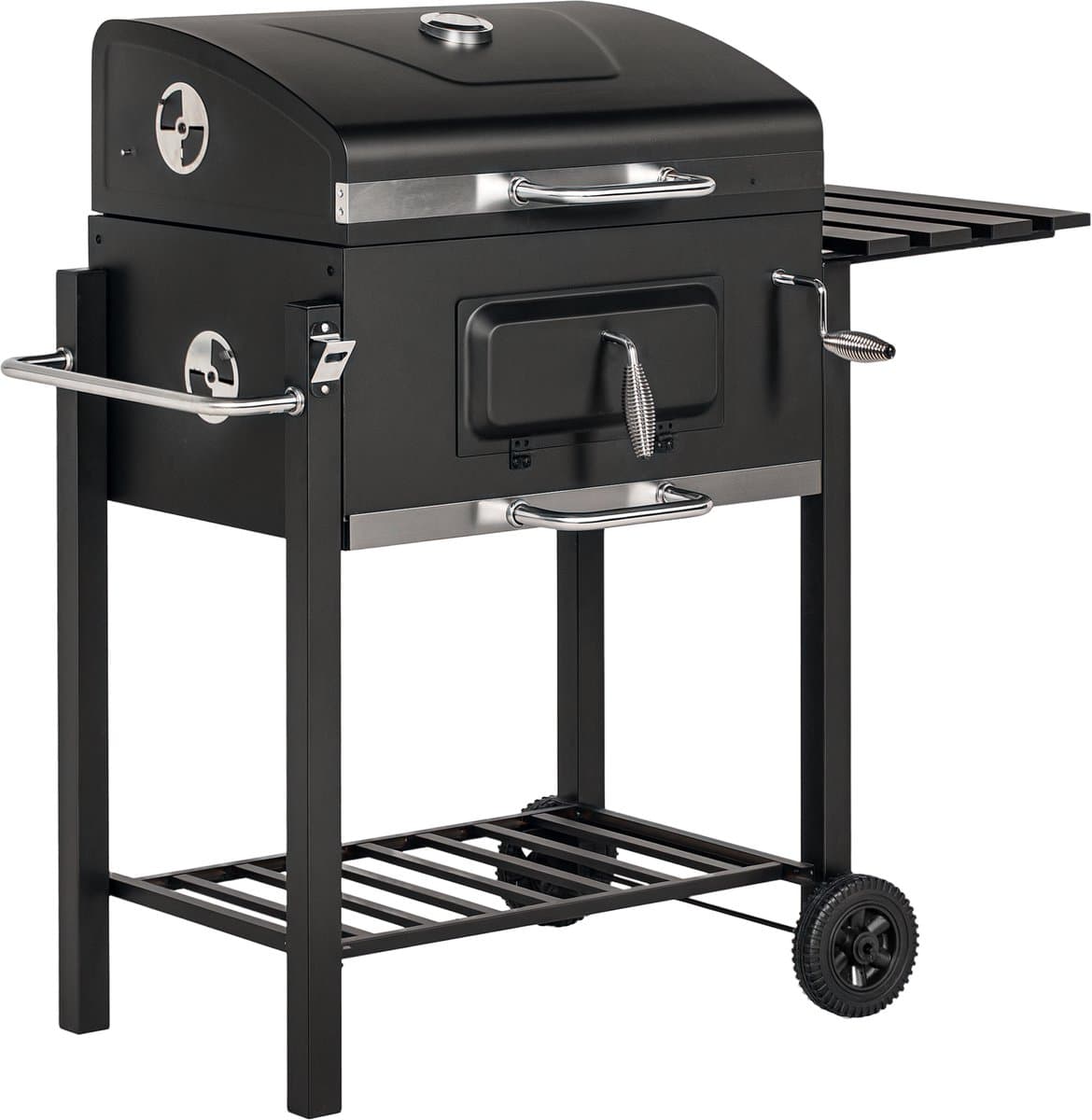 Outsunny - Houtskoolbarbecue - Metaal - 113L x 65B x 108H cm - Zwart — afbeelding 1
