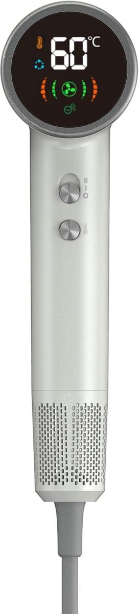 AENO Haardroger HD4, 1500W, Ionisator, LCD, 6+circulatiemodus Föhn Wit — afbeelding 1