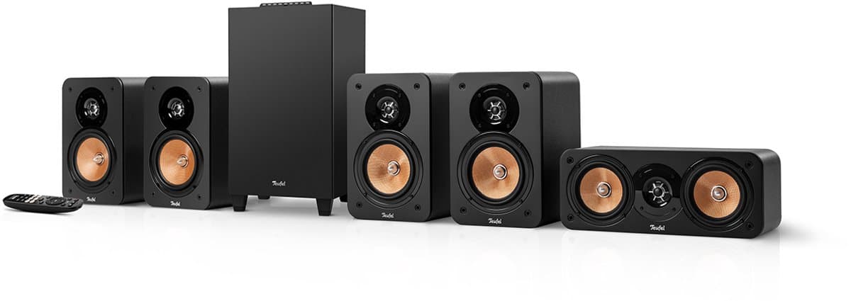 Teufel ULTIMA 20 CONCEPT Surround 5.1 Systeem - Home cinema set met Subwoofer en geïntegreerde AV-ontvanger - Bluetooth aptX, HDMI ARC CEC, USB-C - zwart — afbeelding 1