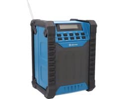 Denver Bouwradio - Bluetooth - met Accu - AUX - FM - USB-C - Spatwaterdicht - WRB60