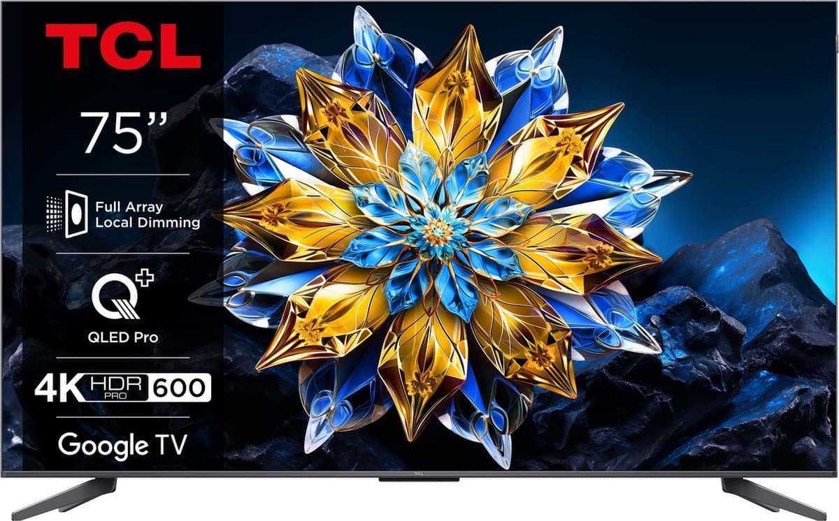 TCL 75C61B Pro - 75 inch - 4K QLED - Full Array Local Dimming - 2024 — afbeelding 1
