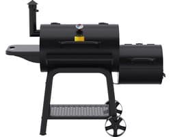 Patton Oklahoma Smoker Houtskoolbarbecue - Zwart