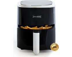 Royalty Line® AF5605D Digital Airfryer - 3.5 Liter Heteluchtfriteuse - 1200W Airfryers - Geschikt Voor 1000 Gr. Friet - Zwart