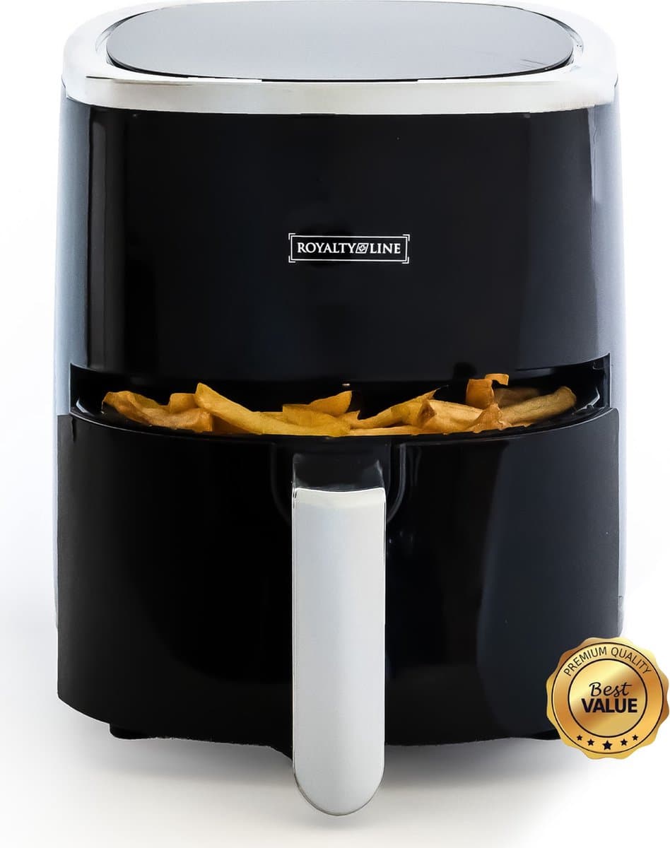 Royalty Line® AF5605D Digital Airfryer - 3.5 Liter Heteluchtfriteuse - 1200W Airfryers - Geschikt Voor 1000 Gr. Friet - Zwart — afbeelding 1
