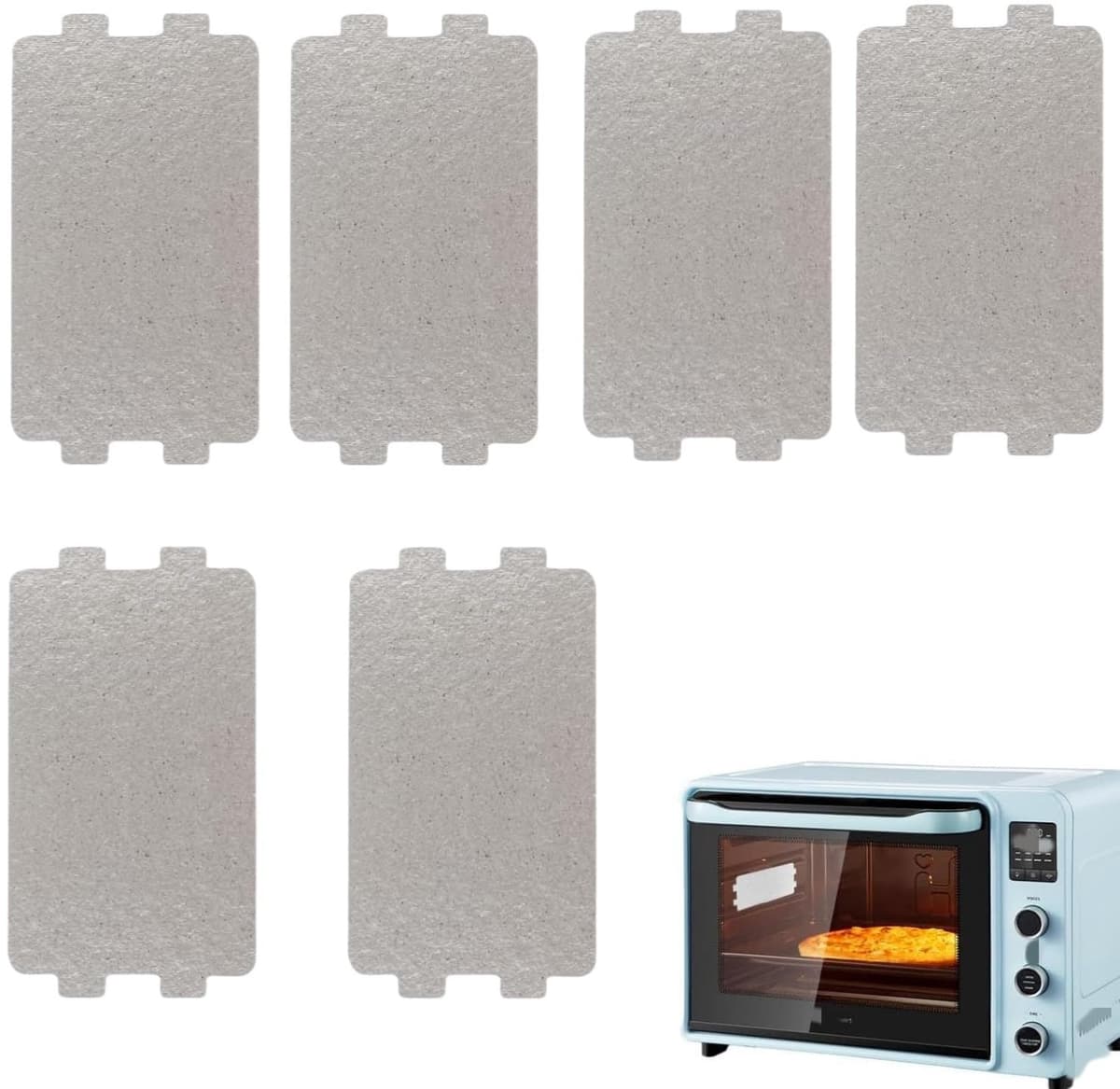 Set van 6 Mica Platen voor Magnetron — afbeelding 1