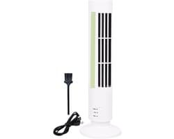 Staande ventilator - Bladloos model - Thuis verkoeling - Stille werking - 10.8 cm - Wit