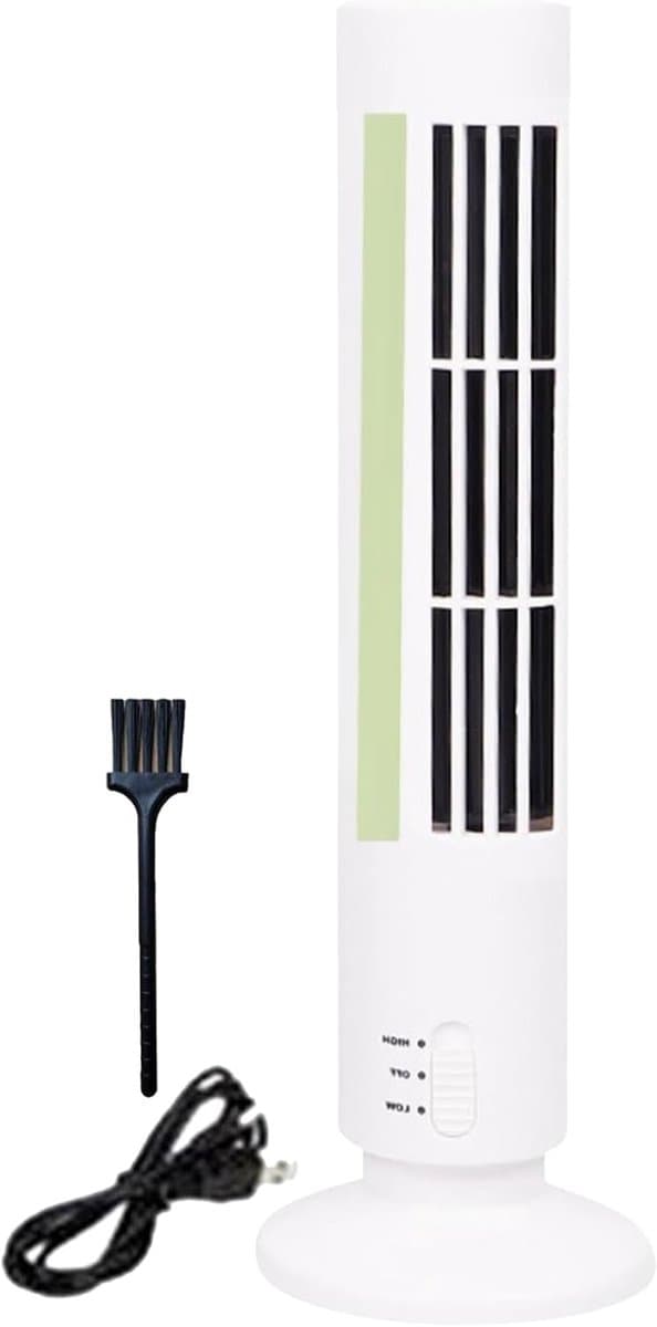 Staande ventilator - Bladloos model - Thuis verkoeling - Stille werking - 10.8 cm - Wit — afbeelding 1