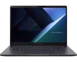 ASUS ExpertBook B3 B3405CCA-LY4315X Intel Core Ultra 7 255H Laptop 35,6 cm (14") WUXGA 16 GB DDR5-SDRAM 512 GB SSD Wi-Fi 6E (802.11ax) Windows 11 Pro Zwart, Grijs QWERTY US International