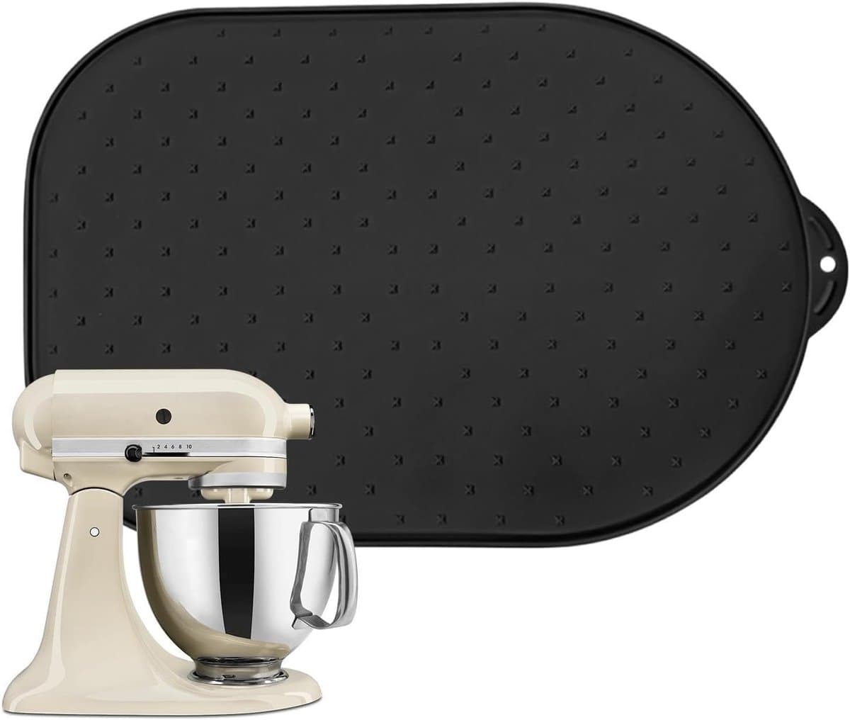 Antislipmat Keukenmachine - Apparaten Pad - Gemakkelijk Schuiven - Beschermt Werkblad - ca. 40x27 cm - Zwart — afbeelding 1
