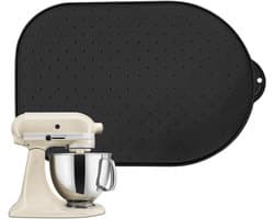 Antislipmat Keukenmachine - Apparaten Pad - Gemakkelijk Schuiven - Beschermt Werkblad - ca. 40x27 cm - Zwart