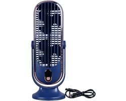 Torenventilator Bureau - Ventilator USB - Persoonlijke Koeling - 5 Snelheden Instelbaar - 27 x 10 x 9 cm - Blauw