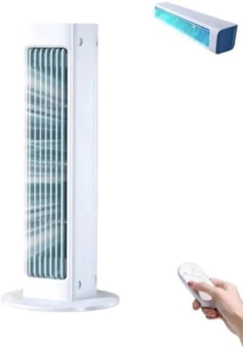 Ventilator - Nieuwe, verbeterde versie 2026, met afstandsbediening, compact en stil (wit, 1 stuk) — afbeelding 1