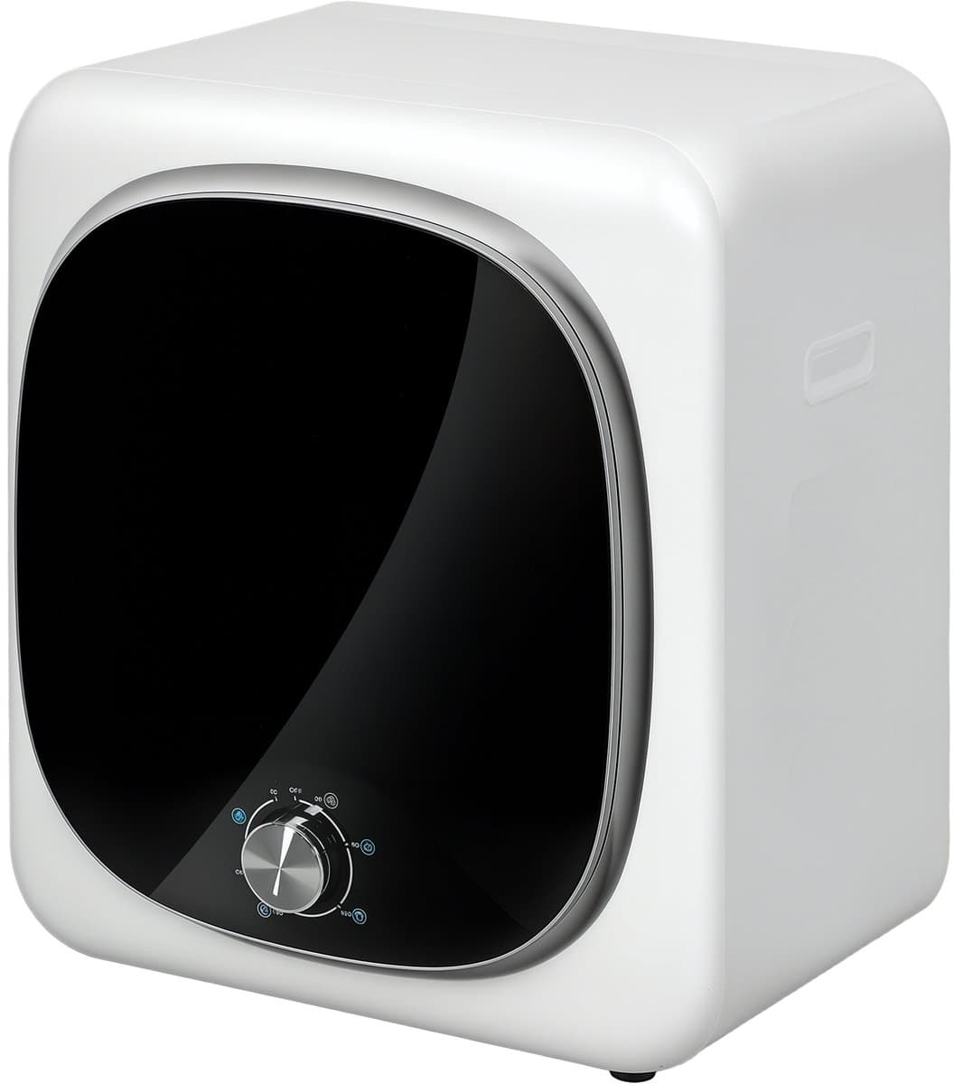 Sogiol® Mini wasdroger - Compacte droger - 5 programma's - 800W -voorlader - roestvrijstalen trommel - voor thuisgebruik - wit — afbeelding 1