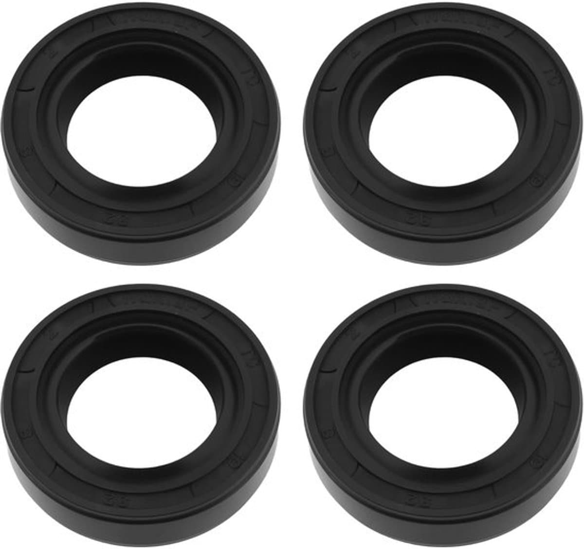 Asolie-afdichting 19x32x8mm - 4 Stuks - Compatibel met Husqvarna/Craftsman - Tuff Torq K55B/K46F - Hittebestendig - Siliconenrubber - Oliekeerring — afbeelding 1