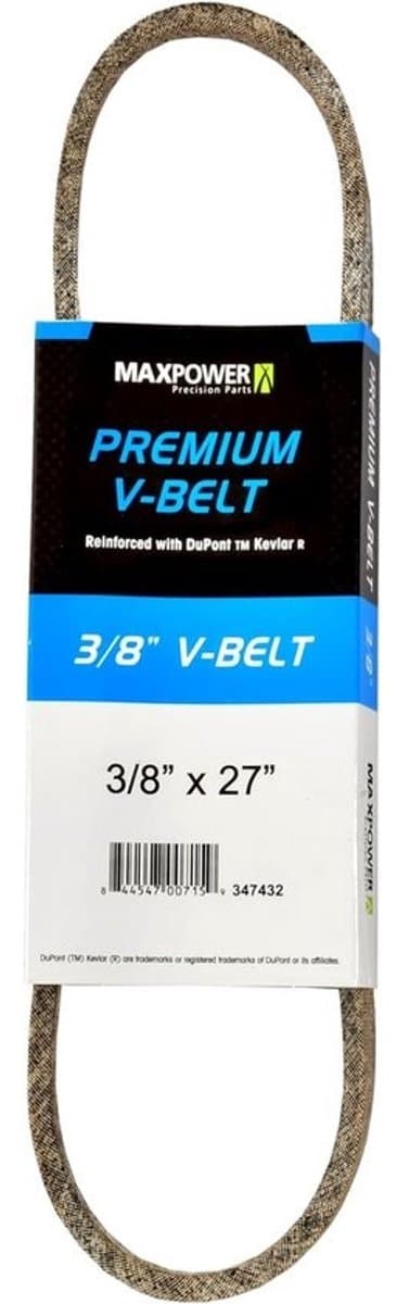 Aangedreven V-riem - Kevlar Versterkt - Grasmaaier Onderhoud - Duurzaam Aramide Materiaal - 3/8 x 27 Inch - Beige — afbeelding 1