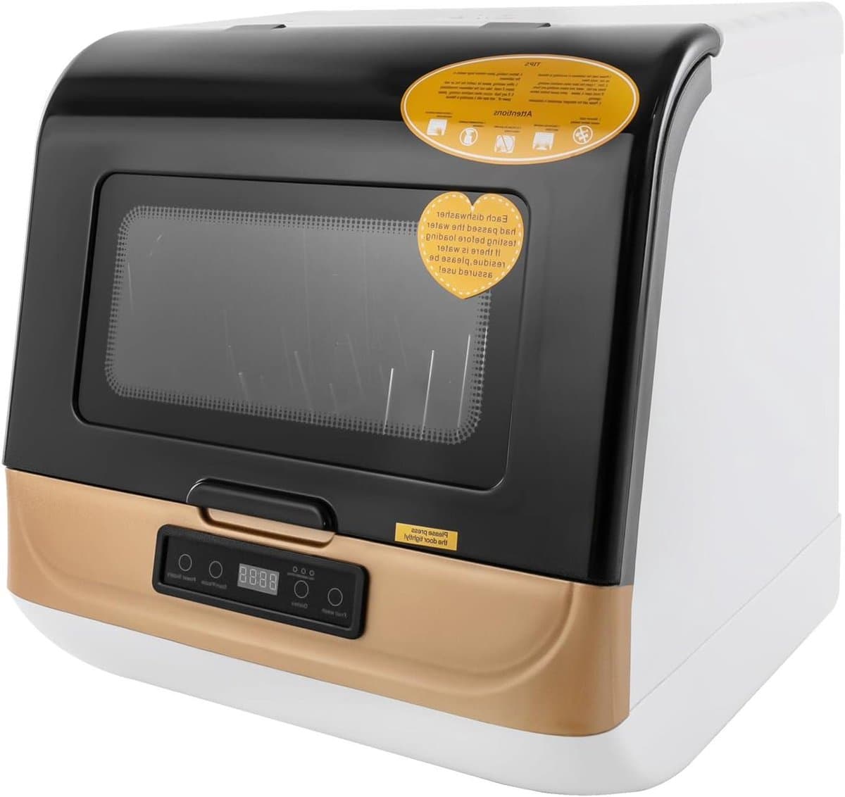 Compacte Mini Vaatwasser - Tafelmodel Vaatwasser - Snelle Schoonmaak - 360 Graden Sproeiarm - 45 x 40 x 44.8 cm — afbeelding 1