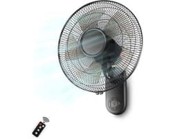 Wandventilator - Muurventilator Elektrische Ventilator - Ruimte Koelen - Afstandsbediening - 18 Inch - Goud
