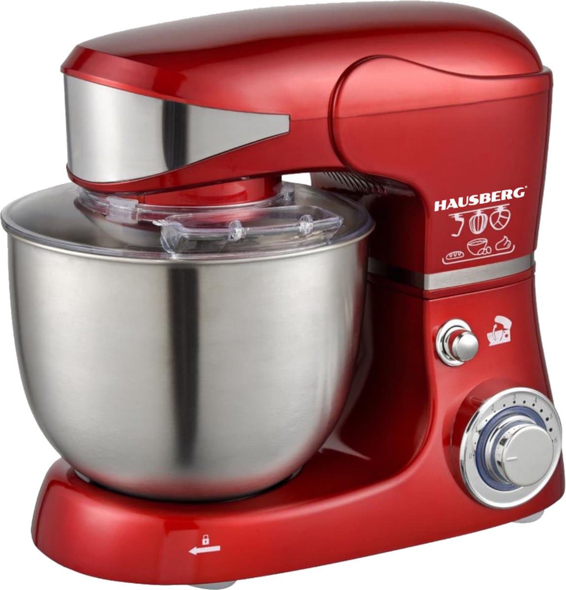 Hausberg Staande Mixer Rood HB-7620RS — afbeelding 1