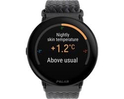 Polar Ignite 3 - Fitness Smartwatch & GPS Activity Tracker - Black / Braided Yarn - S-L