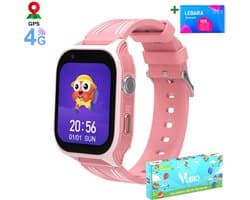 VUBIO 4G Kinder Smartwatch L2 - Incl. SIM - GPS - Videobellen - Roze