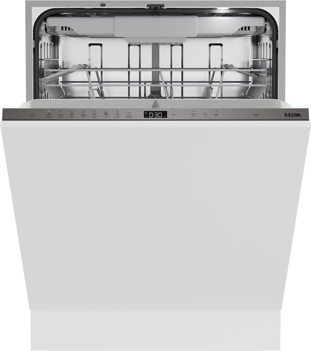 ETNA VW342CP – Volledig geïntegreerde vaatwasser – 16 couverts – Energieklasse A -10% – 42 dB – Nachtprogramma – ConnectLife – Automatische deuropening – 60 cm — afbeelding 1