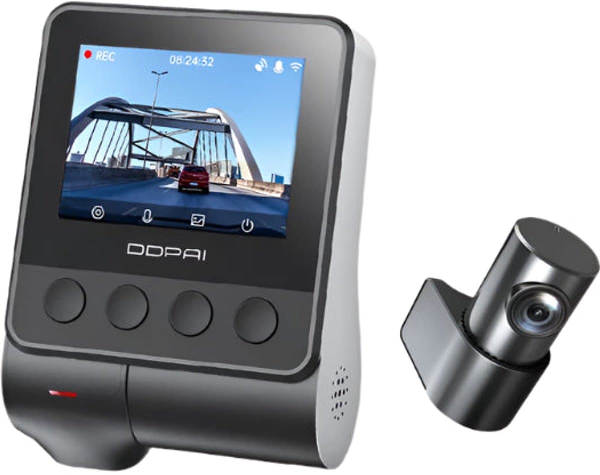 Dash Cam Dual GPS – 1944P HD – WiFi – Voor & Achter – 24H Parkeerbeveiliging – D²save Opslag – Zonder Geheugenkaart — afbeelding 1