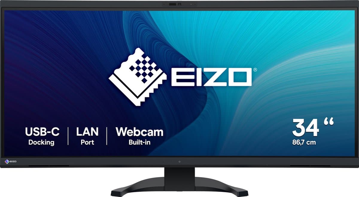 EIZO FlexScan EV3450XC-BK LED display 86,6 cm (34.1") 3440 x 1440 Pixels UltraWide Quad HD Zwart — afbeelding 1