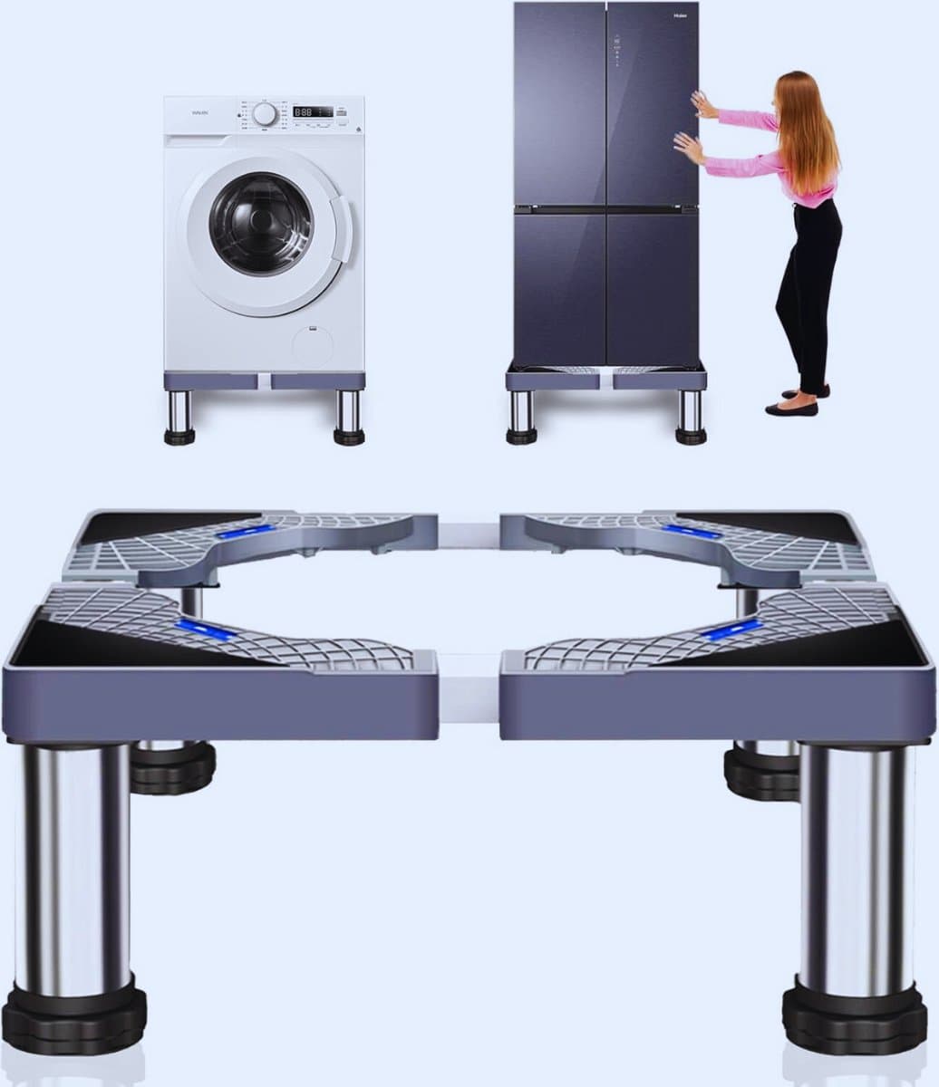 Verstelbaar Wasmachine-Onderstel Voor Vaatwasser - Droger En Huishoudelijke Apparaten (28-31 Cm) – Stevig Platform Voor Optimaal Gebruik — afbeelding 1