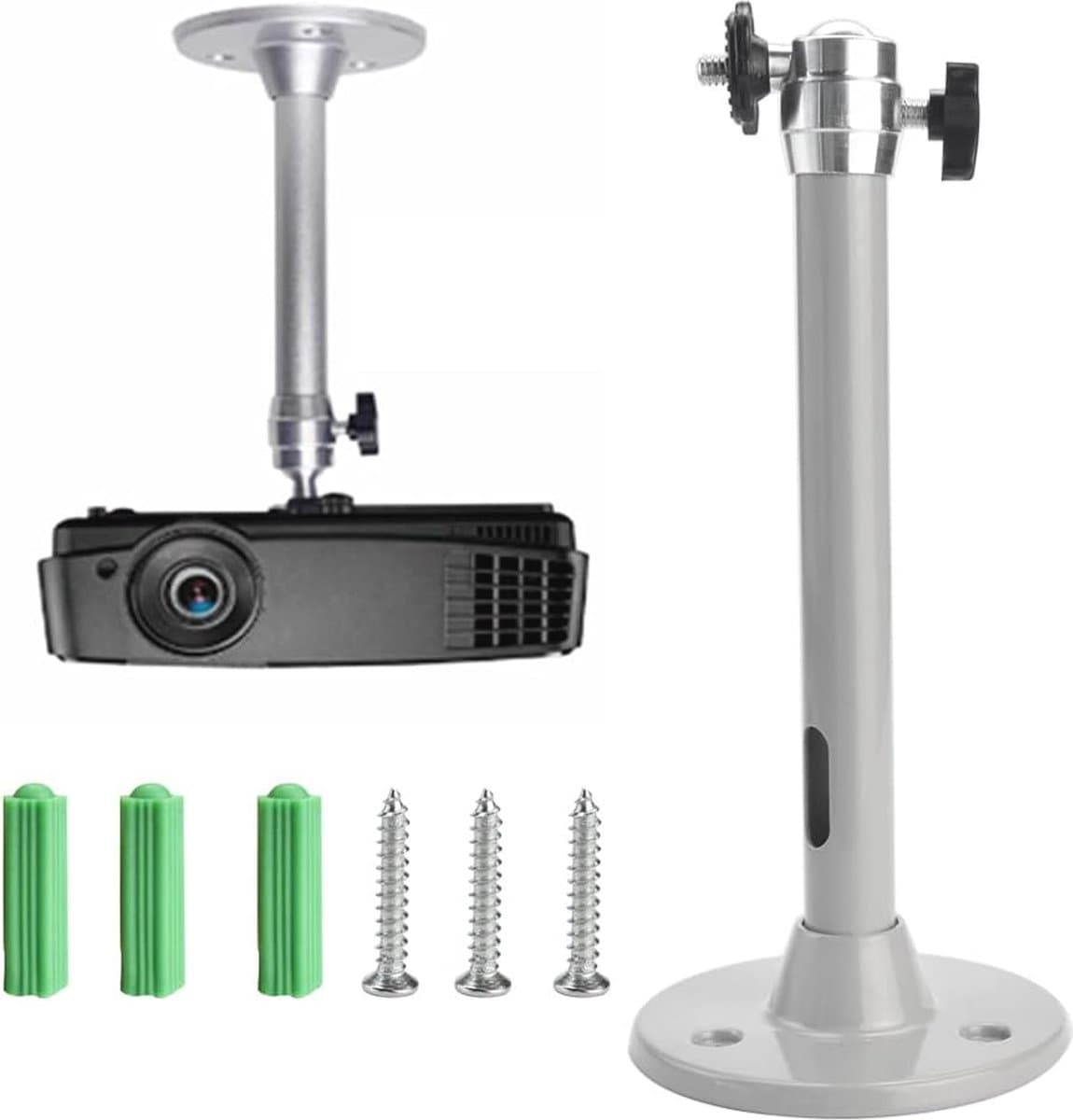 Verstelbare Mini Plafond- en Wandprojector Houder met Aluminium Beugel — afbeelding 1