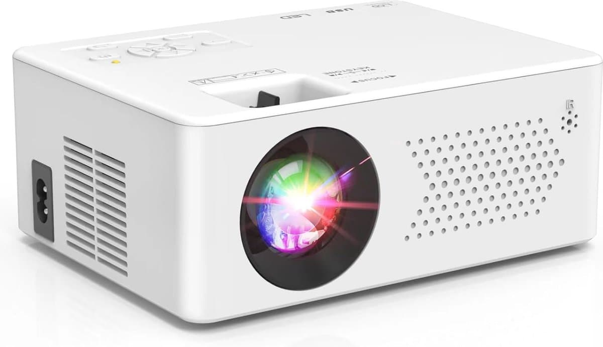 Mini Beamer met 5G Wifi en Bluetooth 5.1 - FHD 1080P Projector voor Thuisbioscoop — afbeelding 1