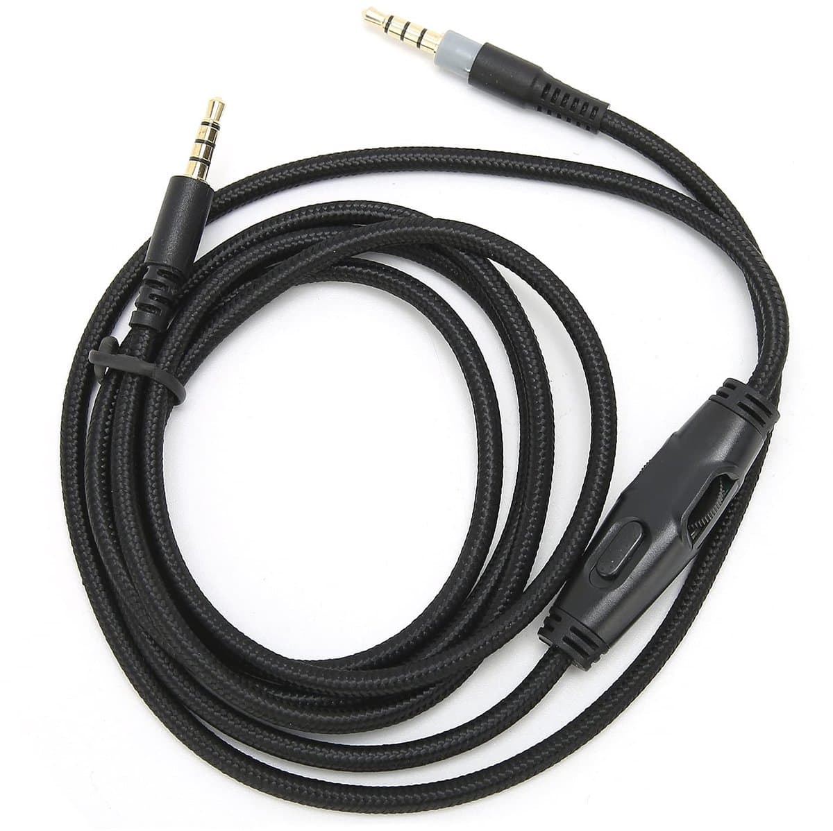 Allecto - - Audio Kabel - 3,5 mm Male to Male - Volume Controle - 4,9 ft - Vervangingskabel - Voor Cloud Alpha Hoofdtelefoons - Hoogwaardige Geluidsk. — afbeelding 1