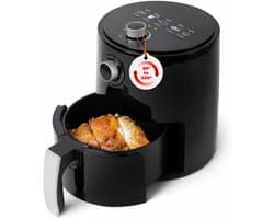 AHD® Mini airfryer - Airfryer - Airfryer klein - Zwart - 27cm x 27cm x 32cm