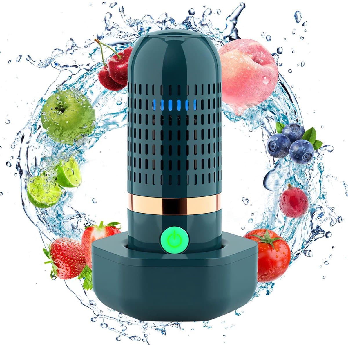 Groente Draadloze USB fruit en groentewasmachine - draagbare voedselreiniger - compact ontwerp - praktisch voor dagelijkse voedselreiniging — afbeelding 1