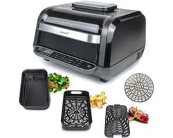 Multifunctionele Grill - Heteluchtfriteuse Oven - Veelzijdig Koken - 8 Kookfuncties - 6 Liter - Zwart