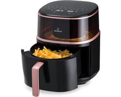 Heteluchtfriteuse - Airfryer XL - Gezond Frituren - Met Stoomfunctie - 7.5 Liter - Zwart