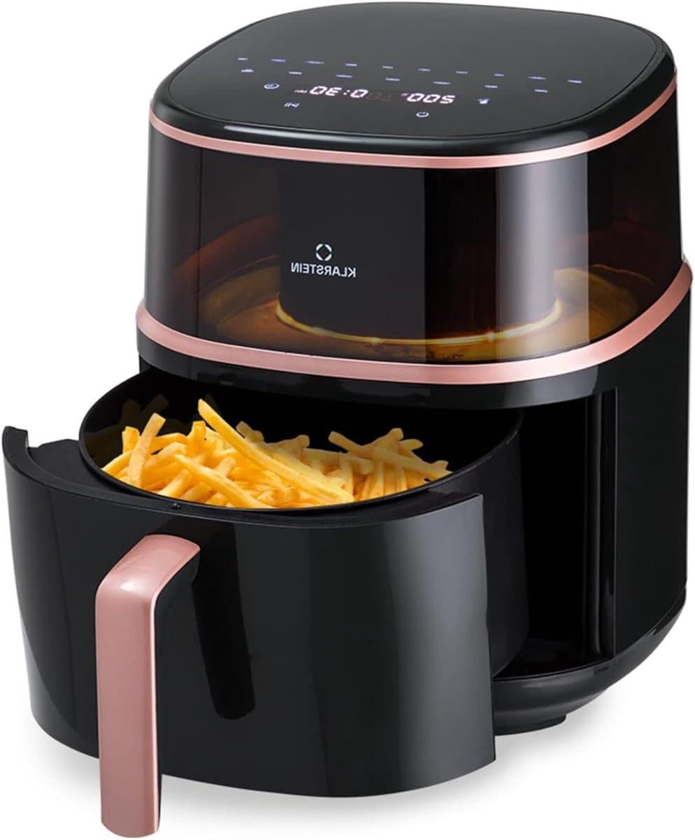 Heteluchtfriteuse - Airfryer XL - Gezond Frituren - Met Stoomfunctie - 7.5 Liter - Zwart — afbeelding 1