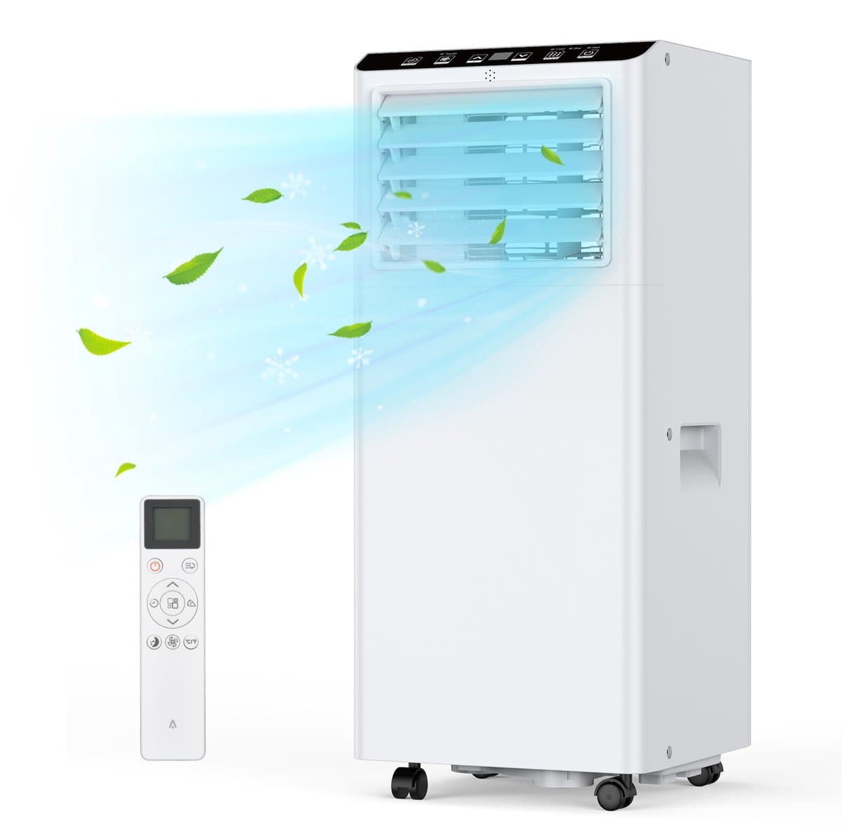 Mobiele airco 7000 BTU 3-in-1 – 36L/dag – 2 standen – 24U timer – Afstandsbediening – Ideaal voor slaapkamer, kantoor — afbeelding 1