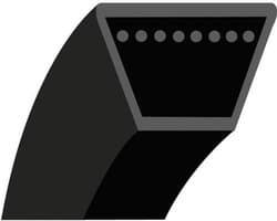 V-snaar - Grasmaaier riem - Onderhoud gazon - Gladde trapeziumvorm - 1440 mm - Zwart