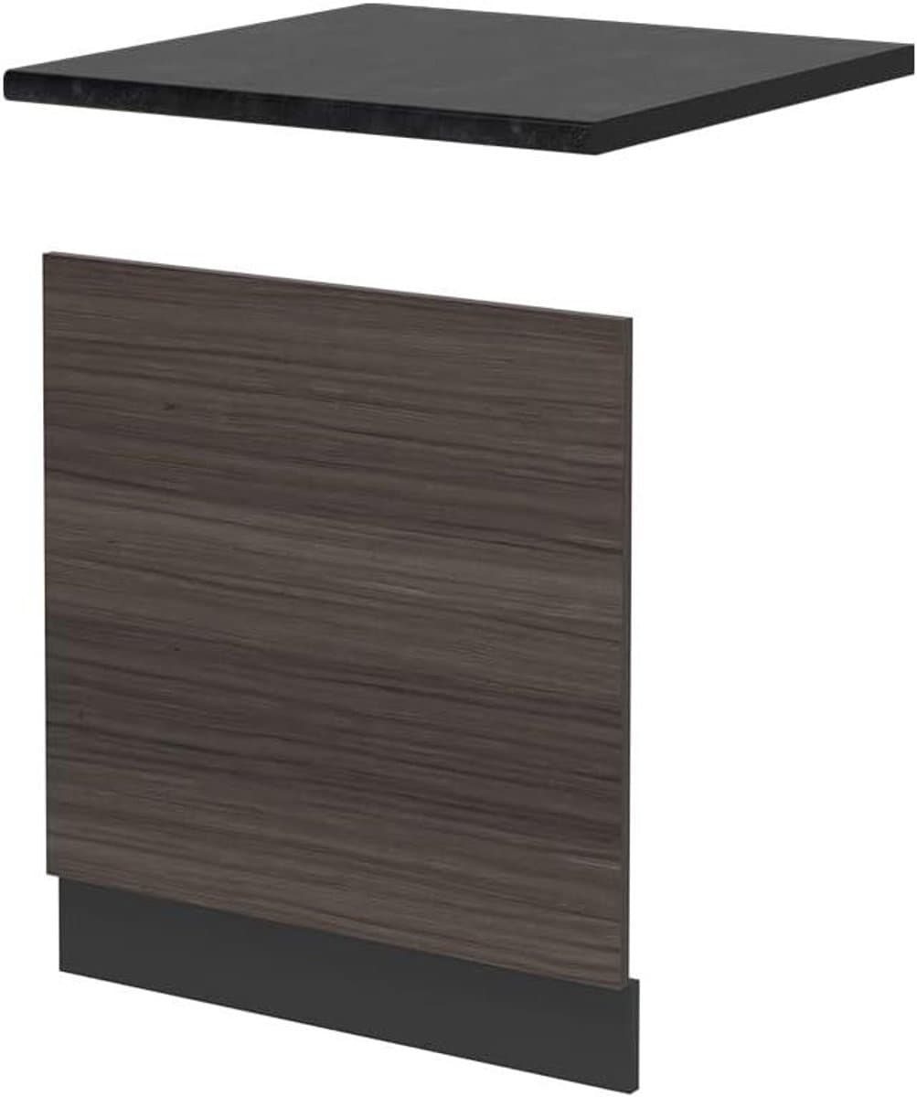 Vaatwasser Paneel - Keukenfront - Keuken Inrichting - Modulair Ontwerp - 60 cm Breed - Antraciet — afbeelding 1