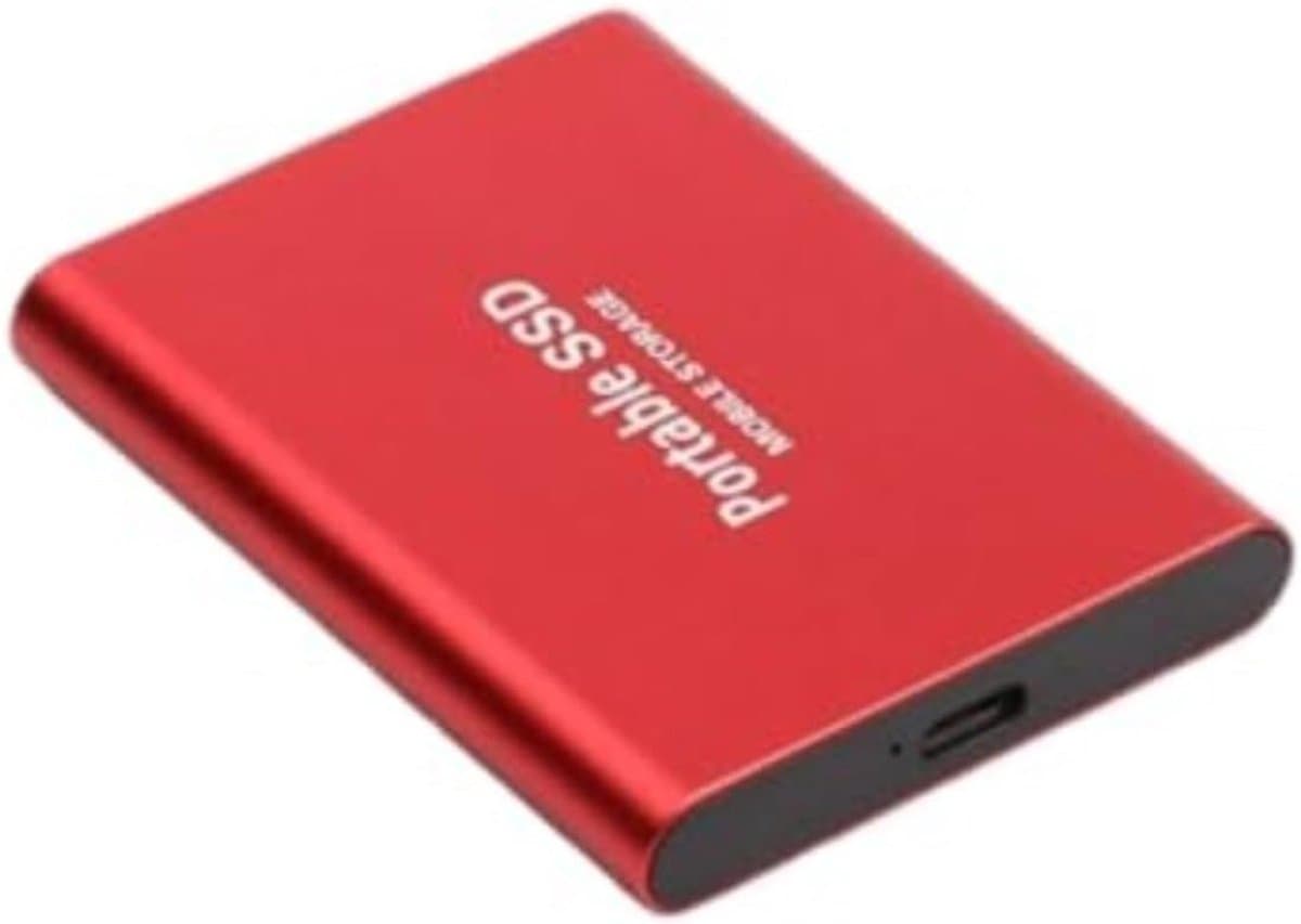 Externe Harde Schijf - Draagbare Opslag - Data Opslaan - Ultrasnelle Overdracht - 4 TB - Rood — afbeelding 1