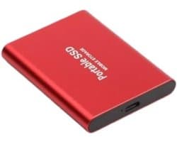 Externe Harde Schijf - Draagbare Opslag - Data Opslaan - Ultrasnelle Overdracht - 4 TB - Rood