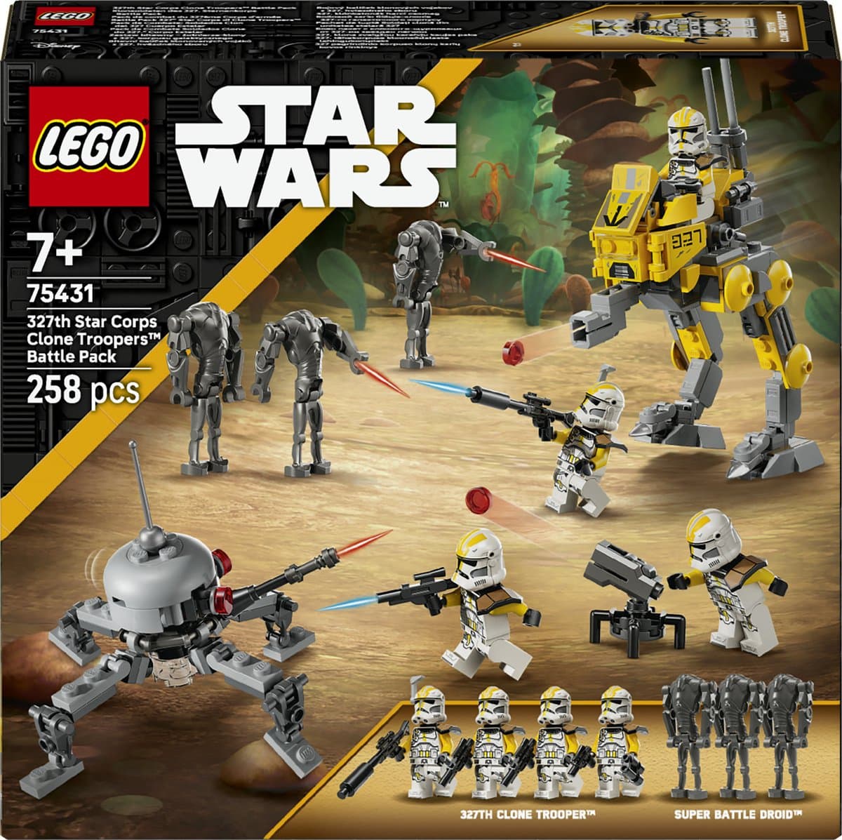 LEGO Star Wars - 327th Star Corps Clone Troopers Battle Pack Constructiespeelgoed — afbeelding 1