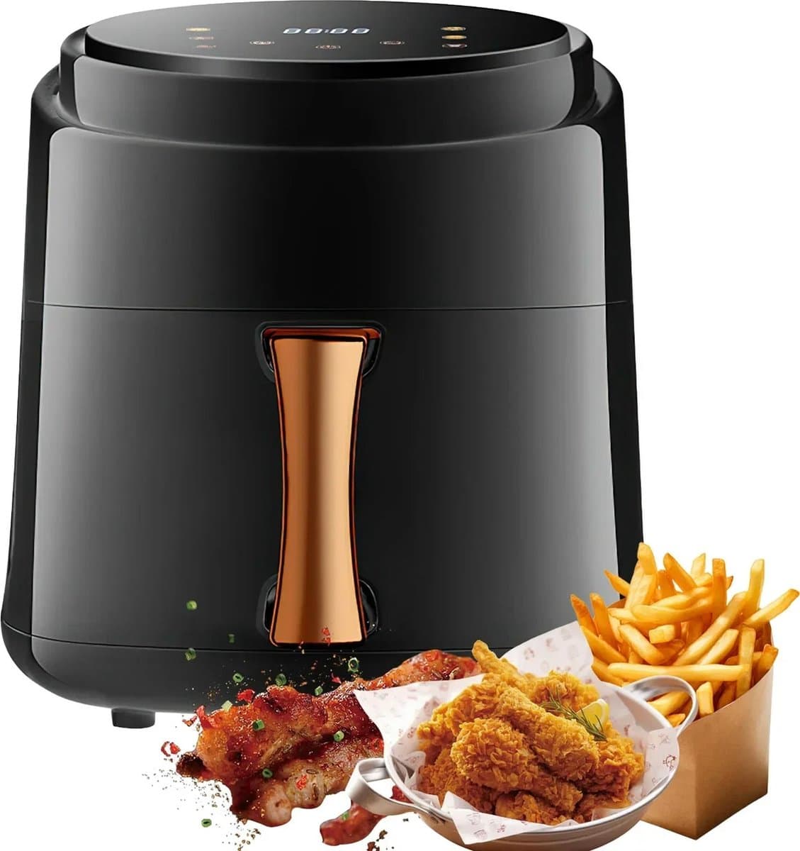 MensStore Digitale Airfryer - Hete Luchtfriteuse - Airfryer XXL - 8 Liter Inhoud - 6 Automatische Programma's - Digitaal Display - — afbeelding 1