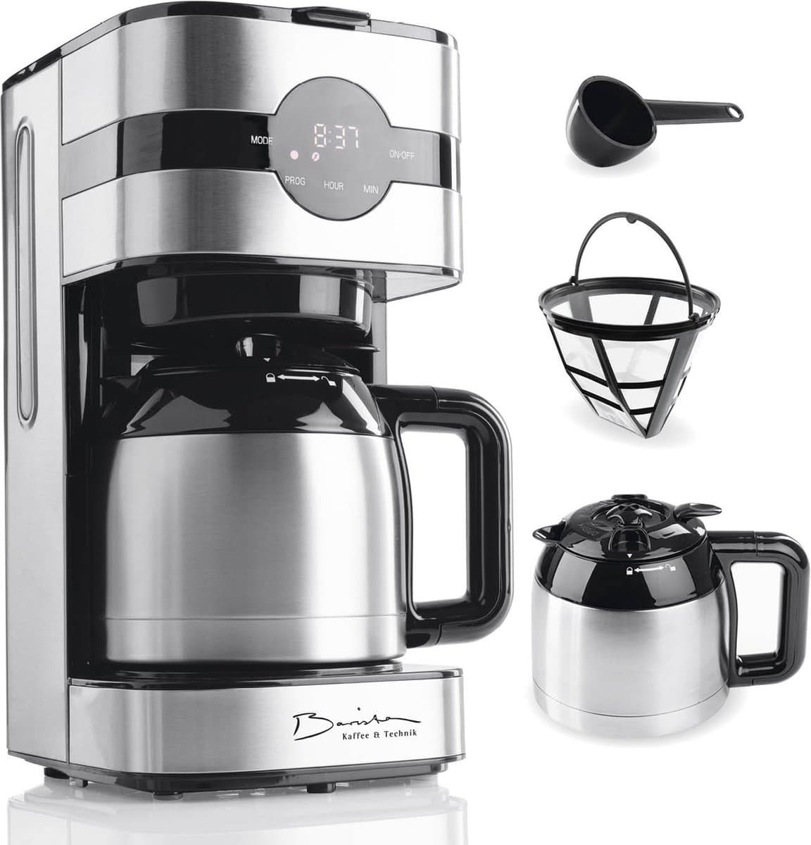 Barista filterkoffiemachine Touch Iso met vacuümkan, LED-touchdisplay, timer — afbeelding 1