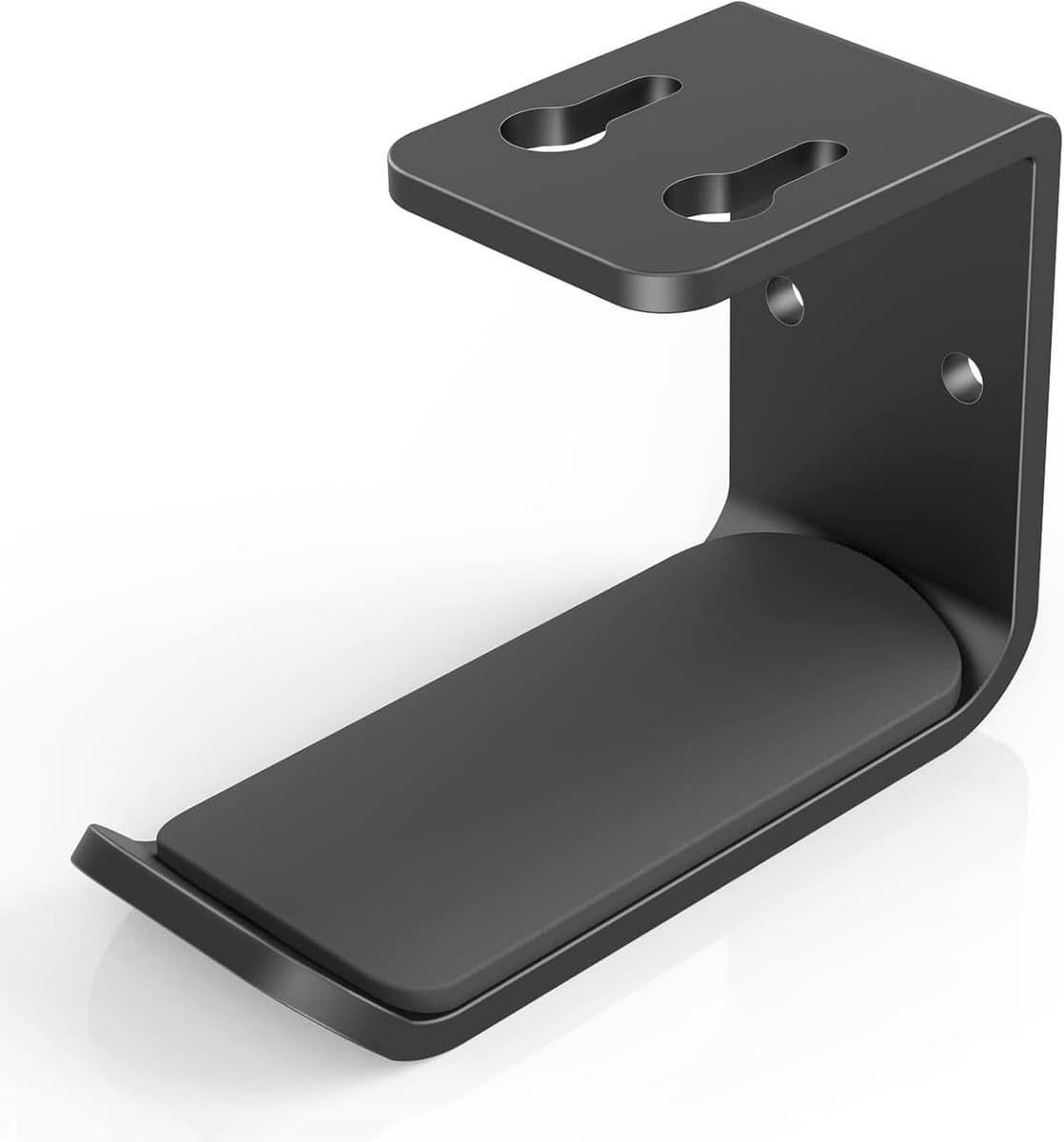 Universele Wandhouder voor Koptelefoon Bureau en Plank - Aluminium en Antislip — afbeelding 1