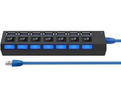 7-Poorts USB 3.0 Hub met 1 TB Externe Opslag