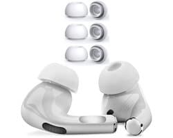 Siliconen dopjes geschikt voor Apple AirPods Pro - Vervangende Siliconen Oordopjes - 2 sets - Wit - Medium - 6 paar - Frisse dopjes voor jouw AirPods Pro - CHPN