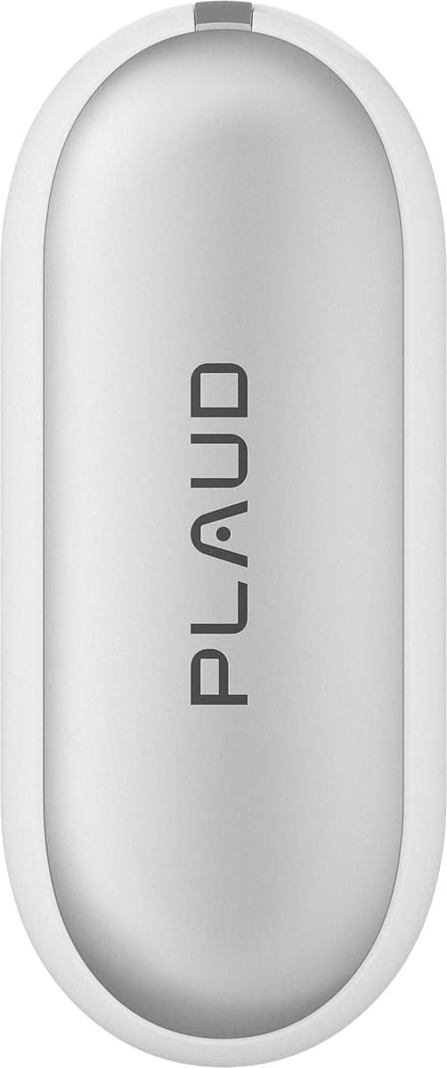 PLAUD - NotePin S - Zilver - AI spraakrecorder met een tactiele opnameknop - voice recorder AI-notitieapparaat - AI-transcriptie en samenvatting ondersteunt audiorecorder voor vergaderingen - 64 gb intern geheugen — afbeelding 1